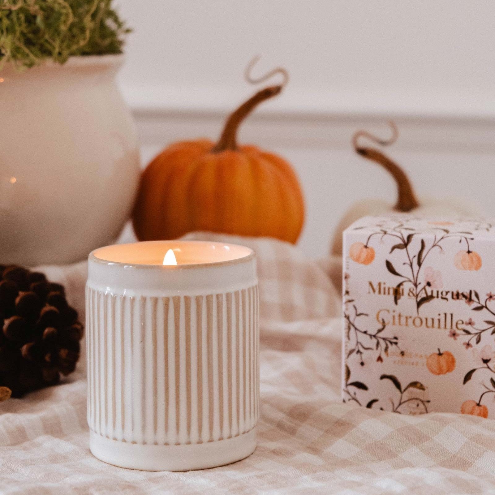 Bougie Réutilisable - Citrouille 8oz