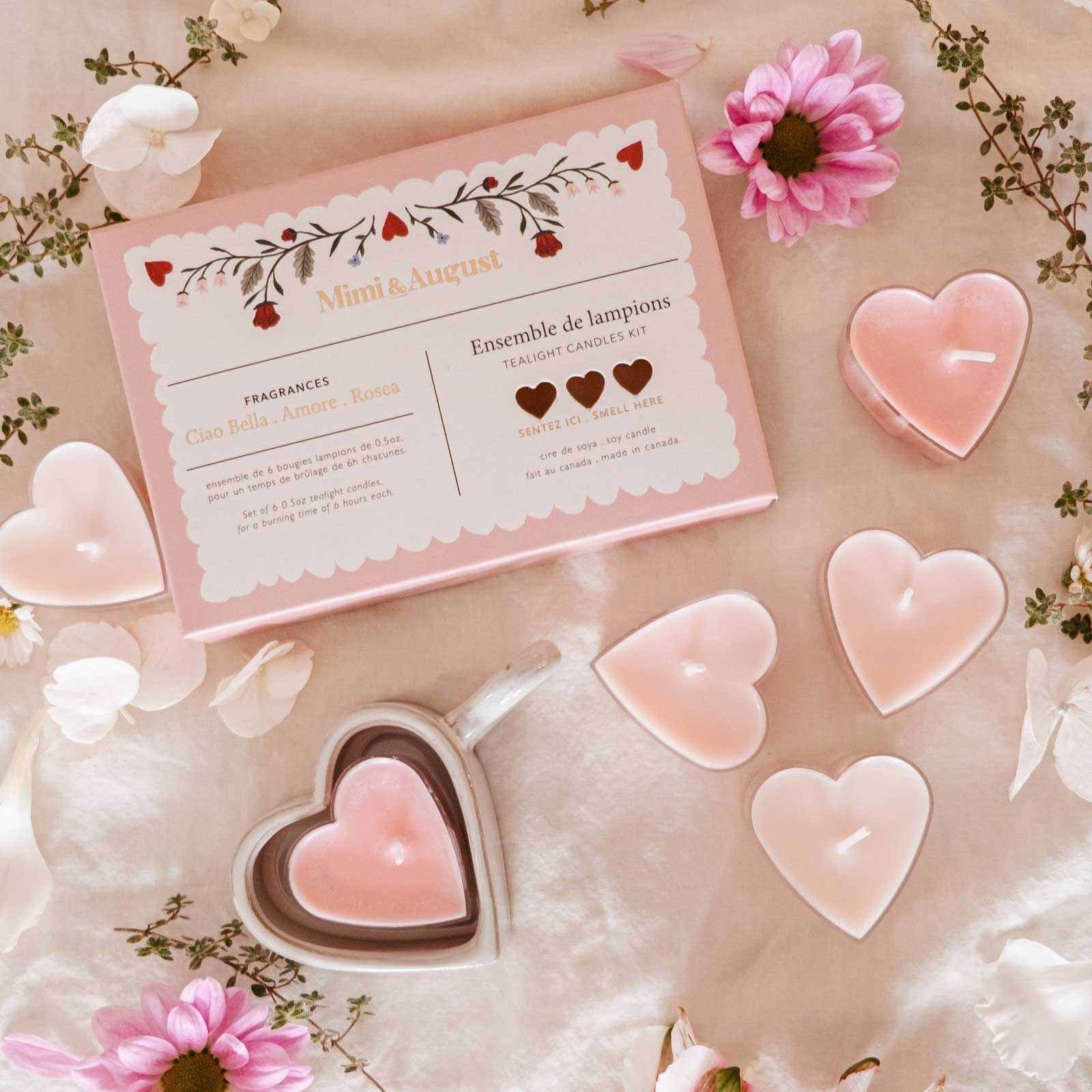 Little Hearts Tealight Candle Set