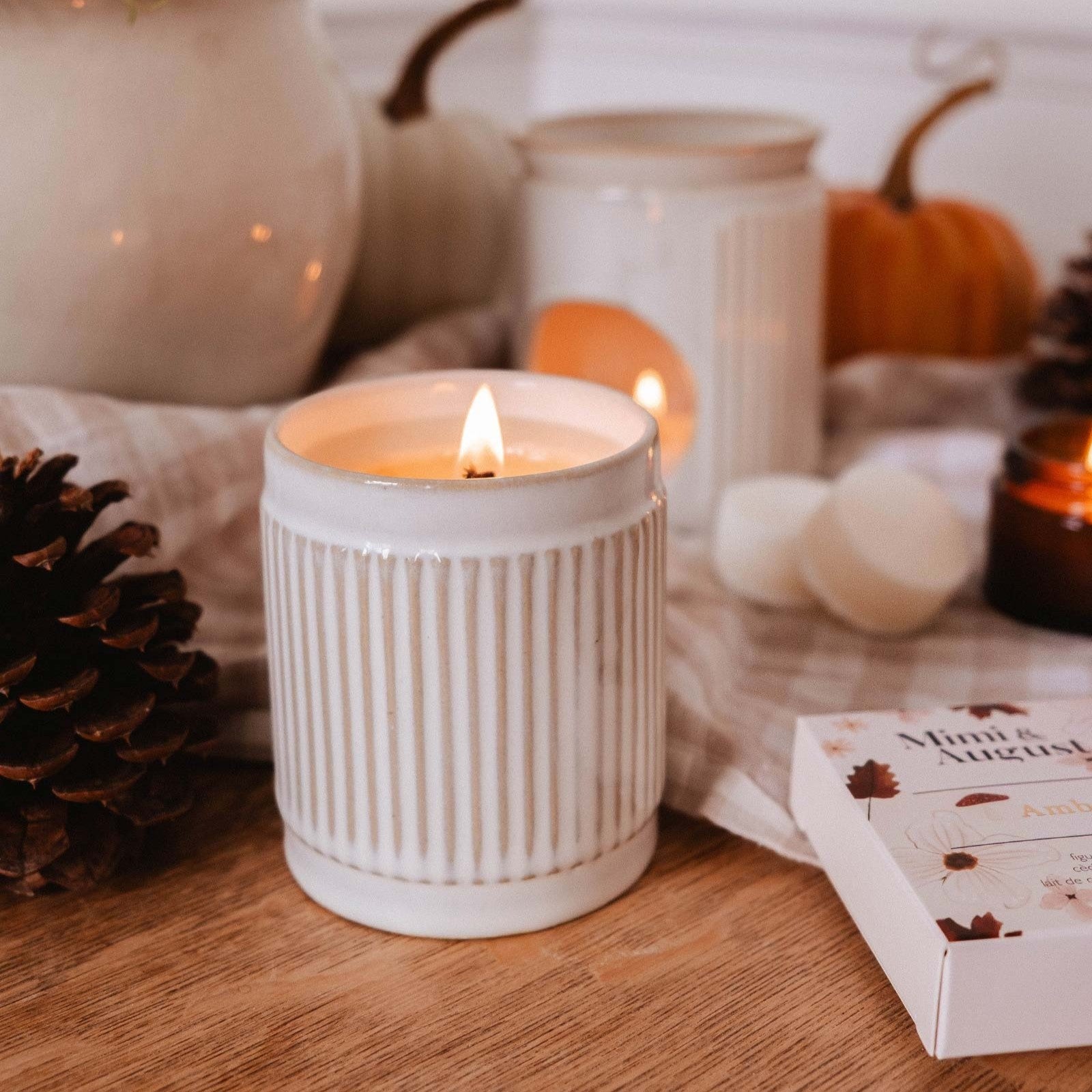 Bougie réutilisable - Ambre 227 g