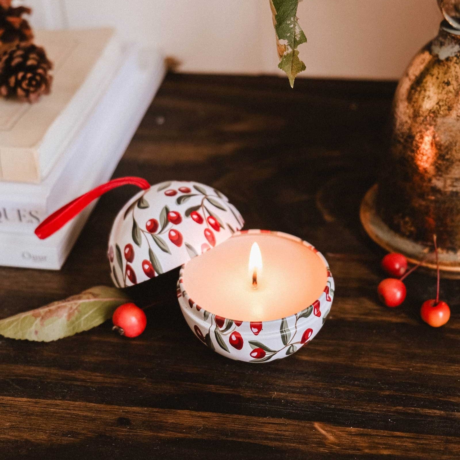 Spiced Cranberries - Christmas Ornament Candle