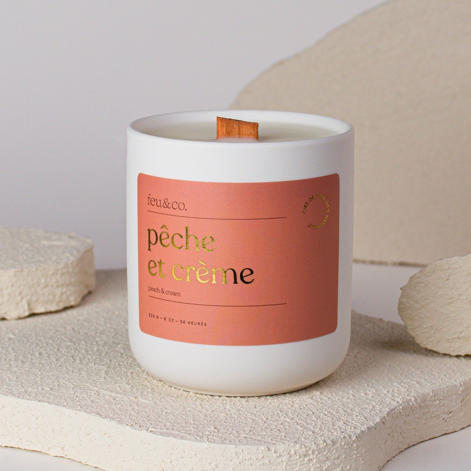 Candle - Peach and Cream 8oz