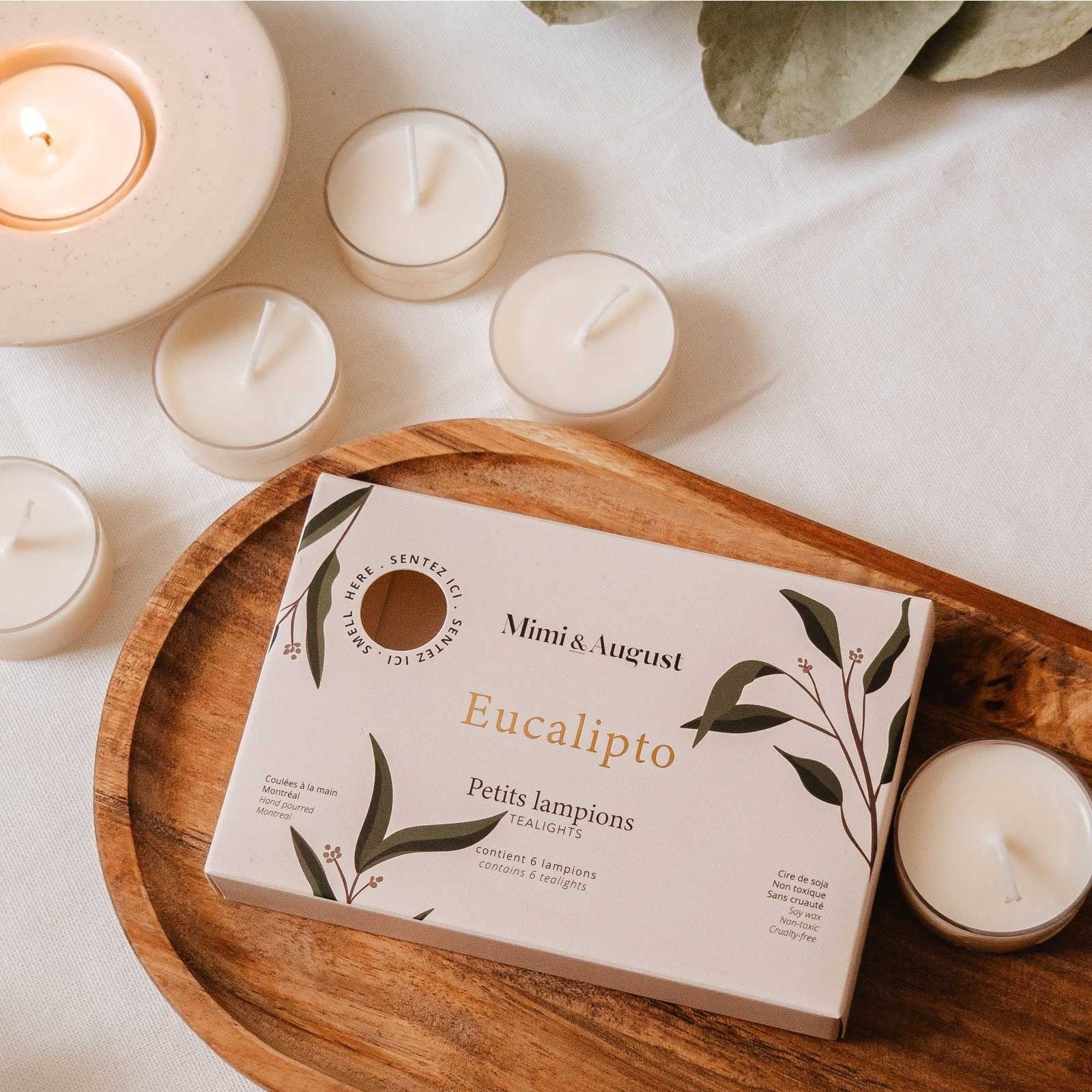 Juego de velas Eucalipto Tealight