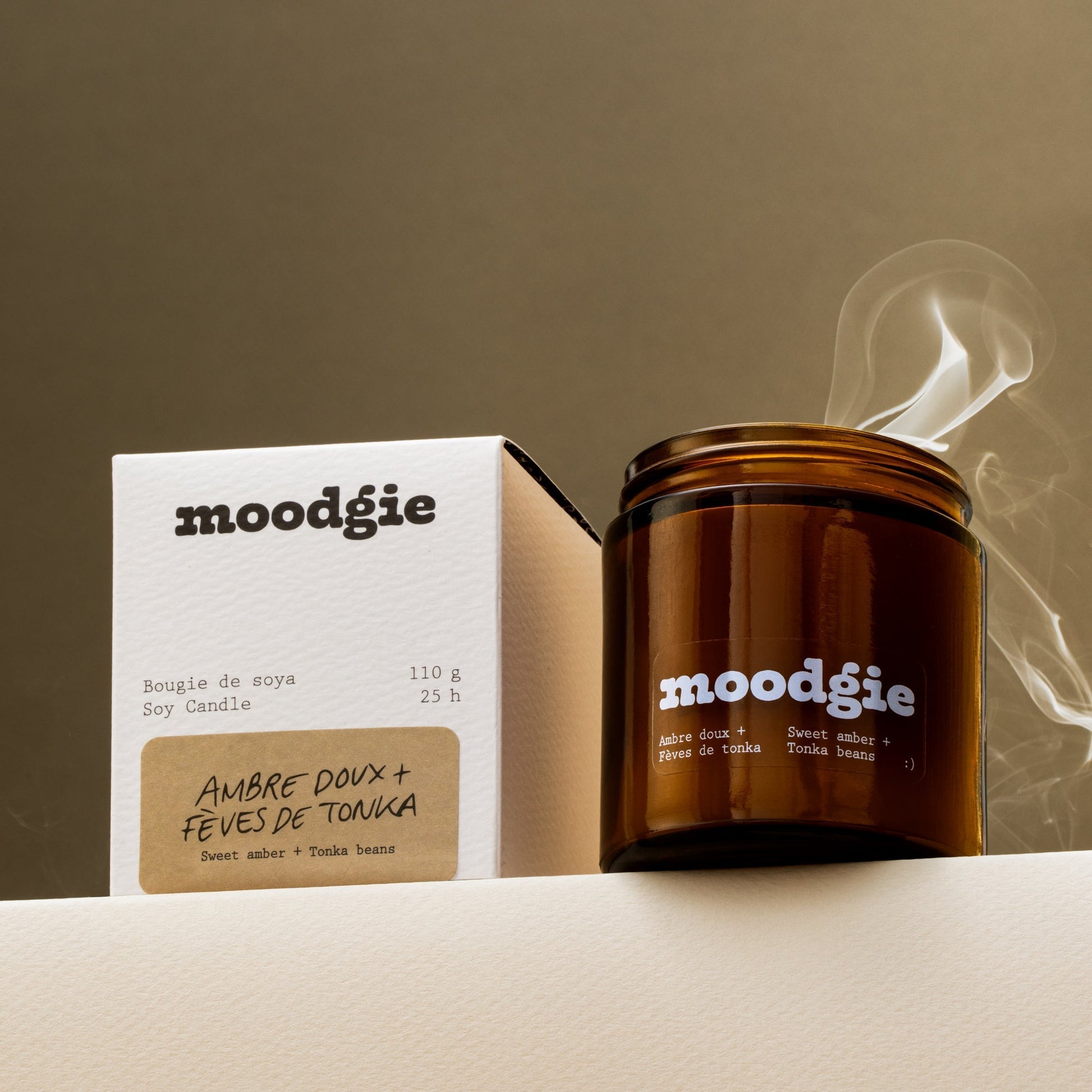 Soya Candle Sweet Amber + Tonka Beans - 110g